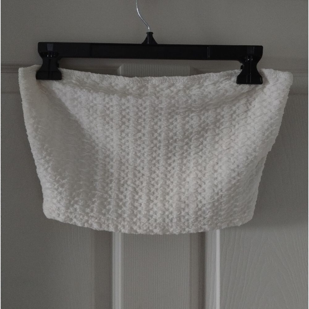 Shein Cream Bandeau Tube Top Size M